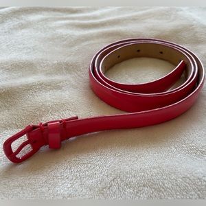 JCrew Coral Pink Skinny Belt size small